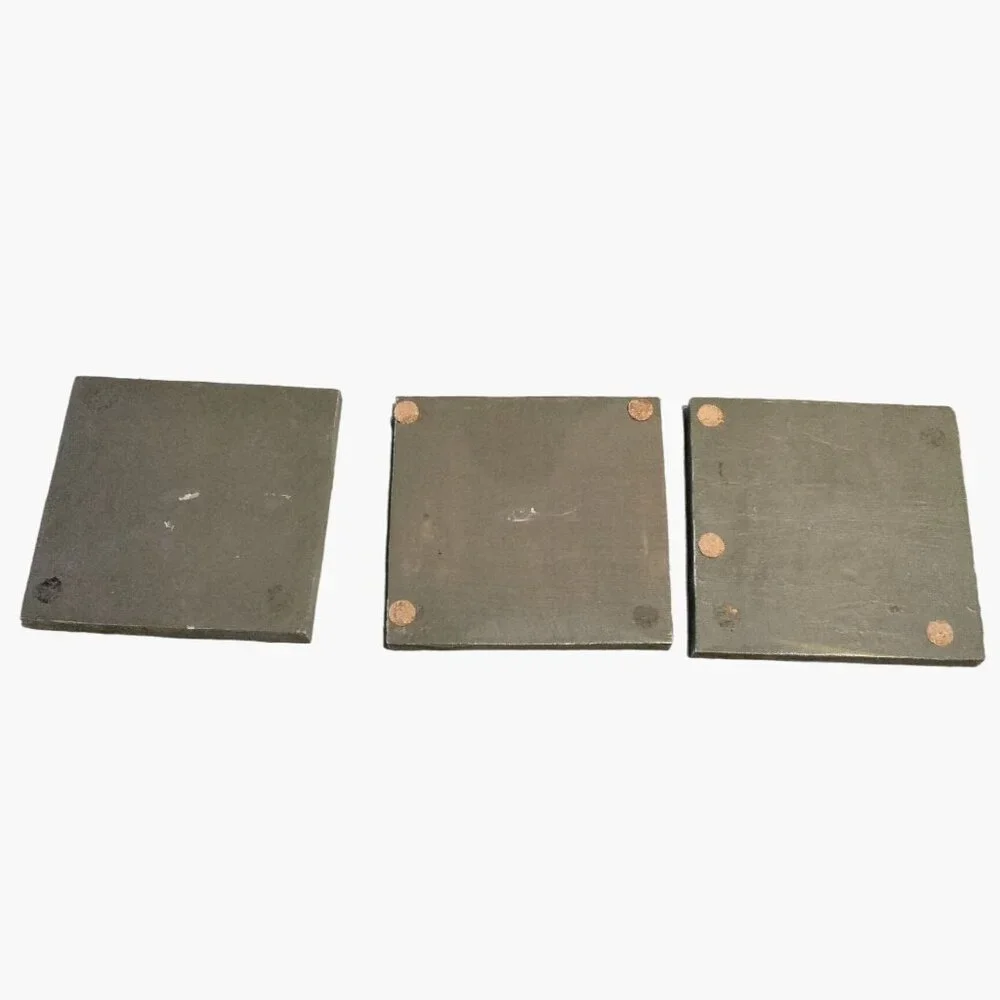 Autumn Leaf Design Coasters Trivet Maple Oak Elm 4x4 inch Set Of 3
